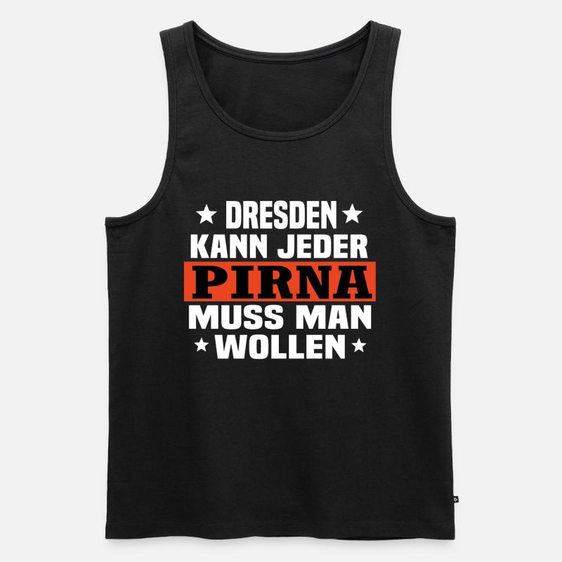 Pirna - Männer Premium Bio Tank Top - Schwarz