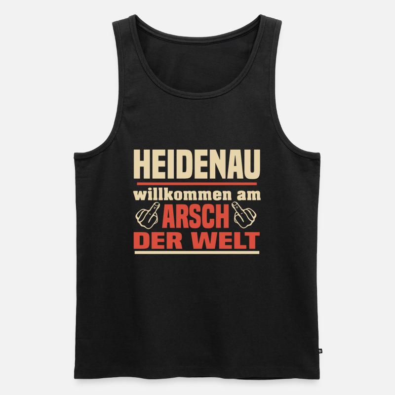 Heidenau - Männer Premium Bio Tank Top - Schwarz