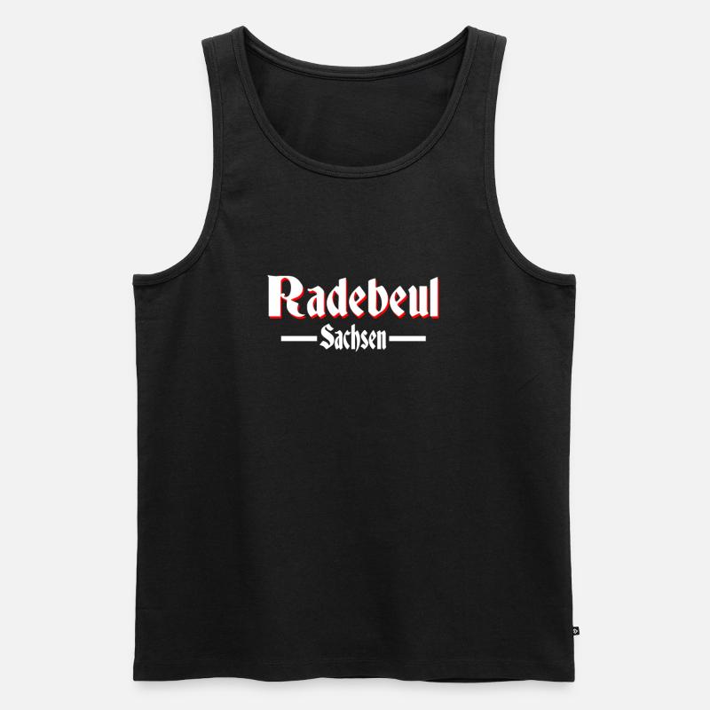 Radebeul - Männer Premium Bio Tank Top - Schwarz
