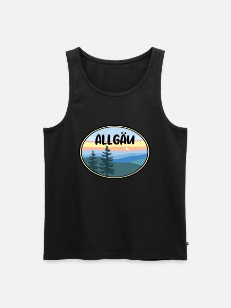 Allgäu - Männer Premium Bio Tank Top - Schwarz