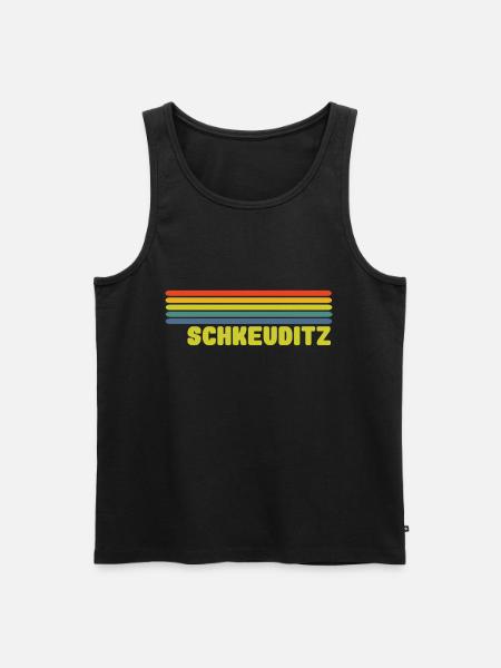 Schkeuditz - Männer Premium Bio Tank Top - Schwarz