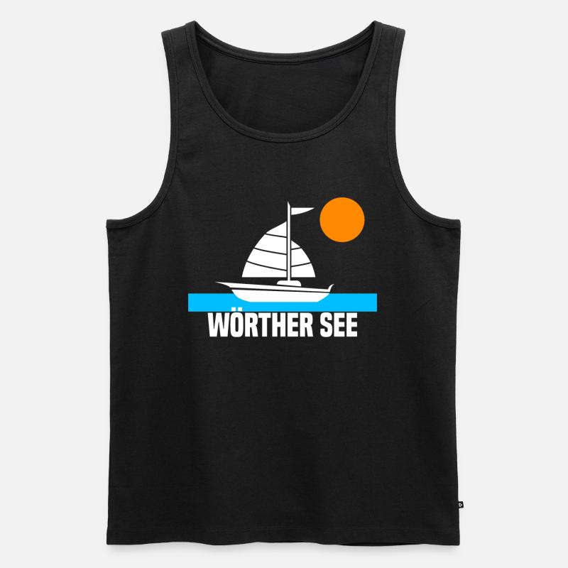 Wörther See - Männer Premium Bio Tank Top - Schwarz