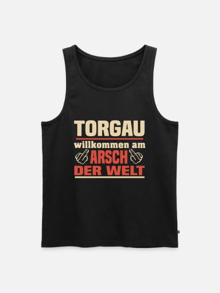 Torgau - Männer Premium Bio Tank Top - Schwarz