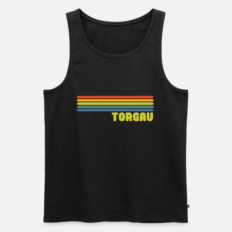 Torgau - Männer Premium Bio Tank Top - Schwarz