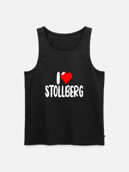 Stollberg - Männer Premium Bio Tank Top - Schwarz