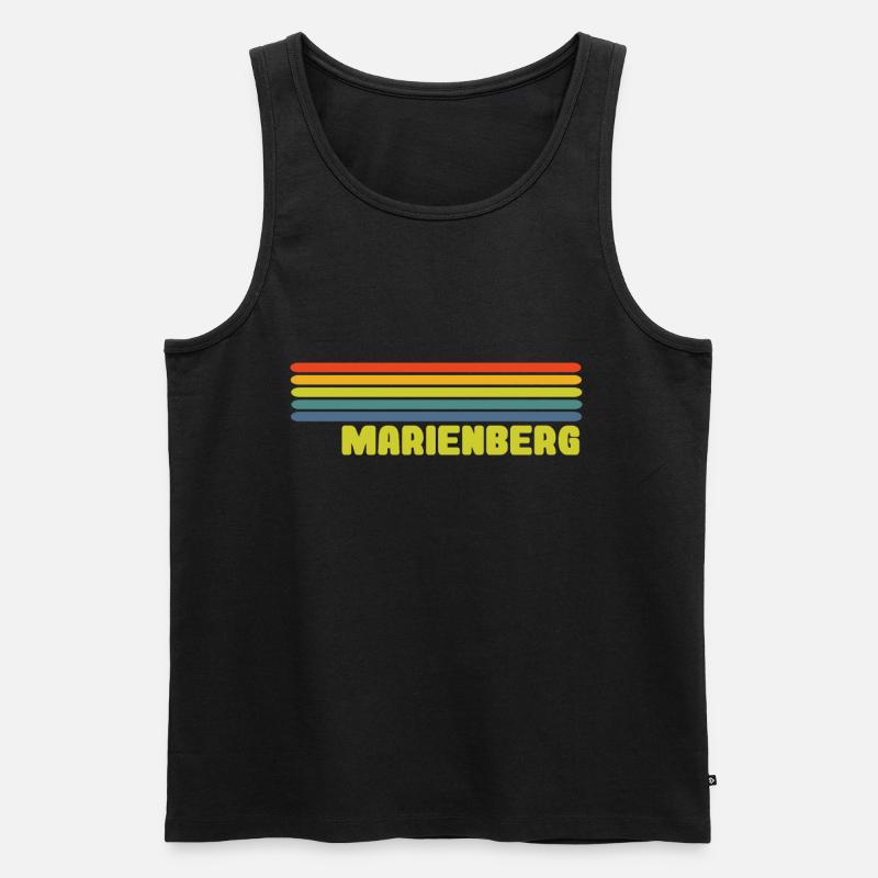 Marienberg - Männer Premium Bio Tank Top - Schwarz