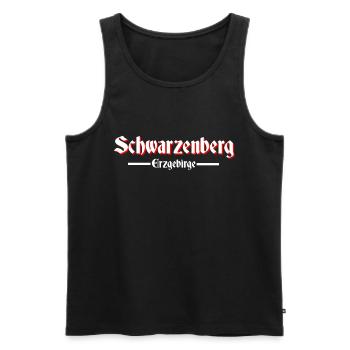 Schwarzenberg - Männer Premium Bio Tank Top - Schwarz - Vorne - Michal (187cm)