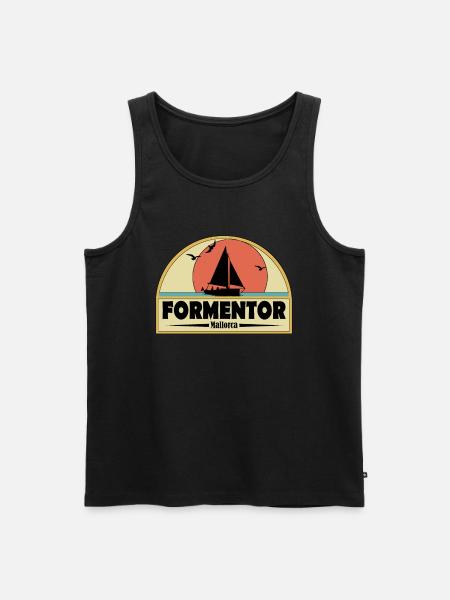 Formentor - Männer Premium Bio Tank Top - Schwarz