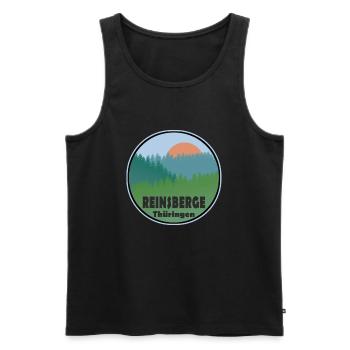 Reinsberge - Männer Premium Bio Tank Top - Schwarz - Vorne - Michal (187cm)