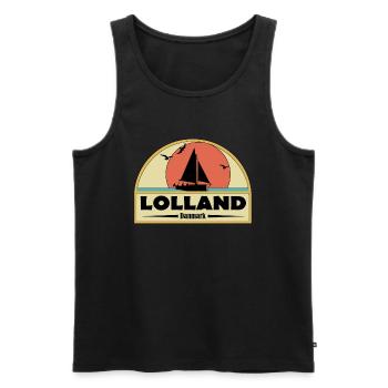 Lolland - Débardeur bio Premium Homme - noir - Devant - Michal (187cm)