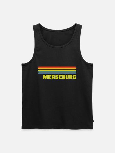 Merseburg - Männer Premium Bio Tank Top - Schwarz