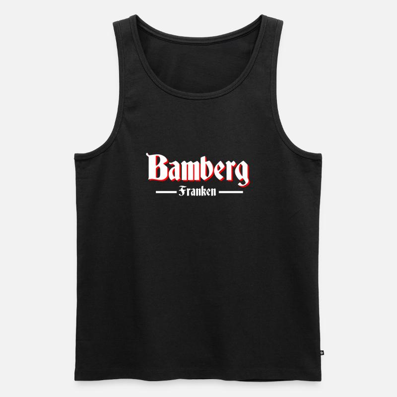 Bamberg - Männer Premium Bio Tank Top - Schwarz