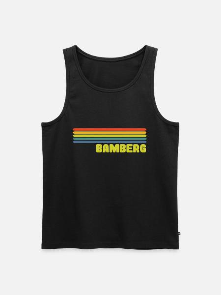 Bamberg - Männer Premium Bio Tank Top - Schwarz