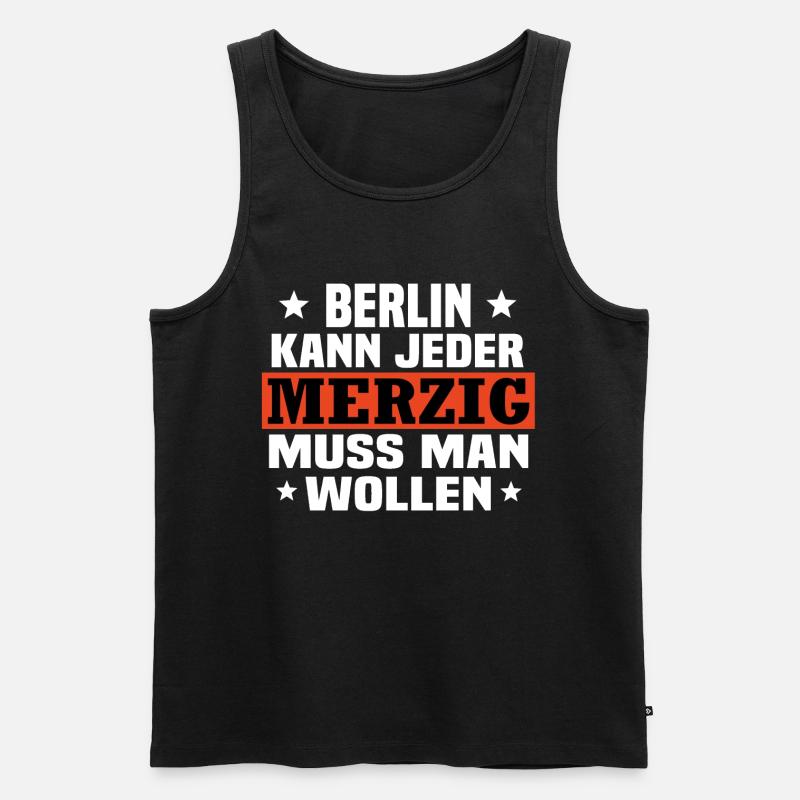 merzig saar - Männer Premium Bio Tank Top - Schwarz