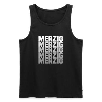 merzig saar - Männer Premium Bio Tank Top - Schwarz - Vorne - Michal (187cm)