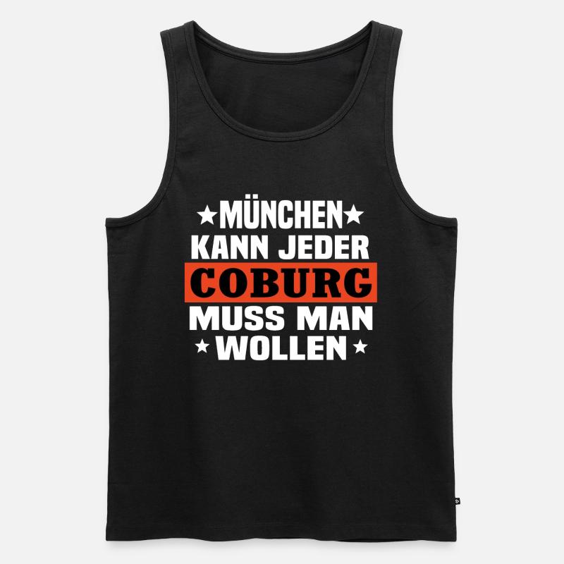 Coburg - Männer Premium Bio Tank Top - Schwarz