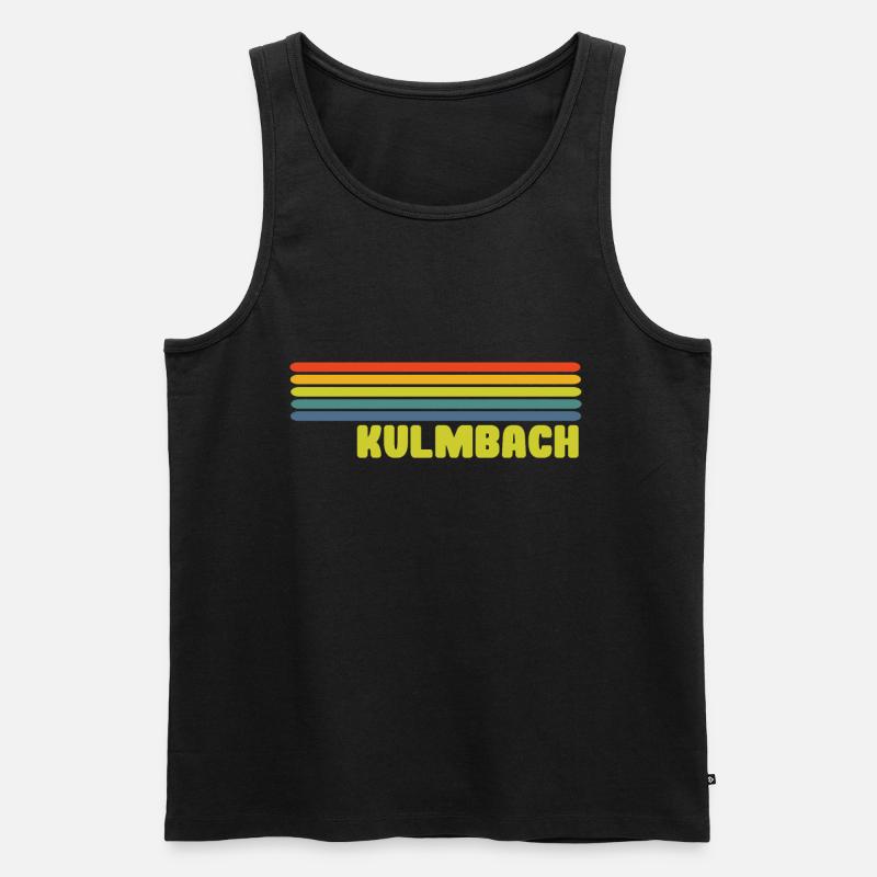 Kulmbach - Männer Premium Bio Tank Top - Schwarz