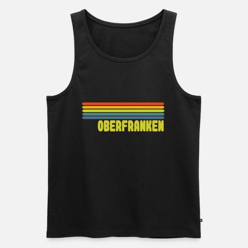 Oberfranken - Männer Premium Bio Tank Top - Schwarz