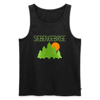 Siebengebirge - Männer Premium Bio Tank Top - Schwarz - Vorne - Michal (187cm)