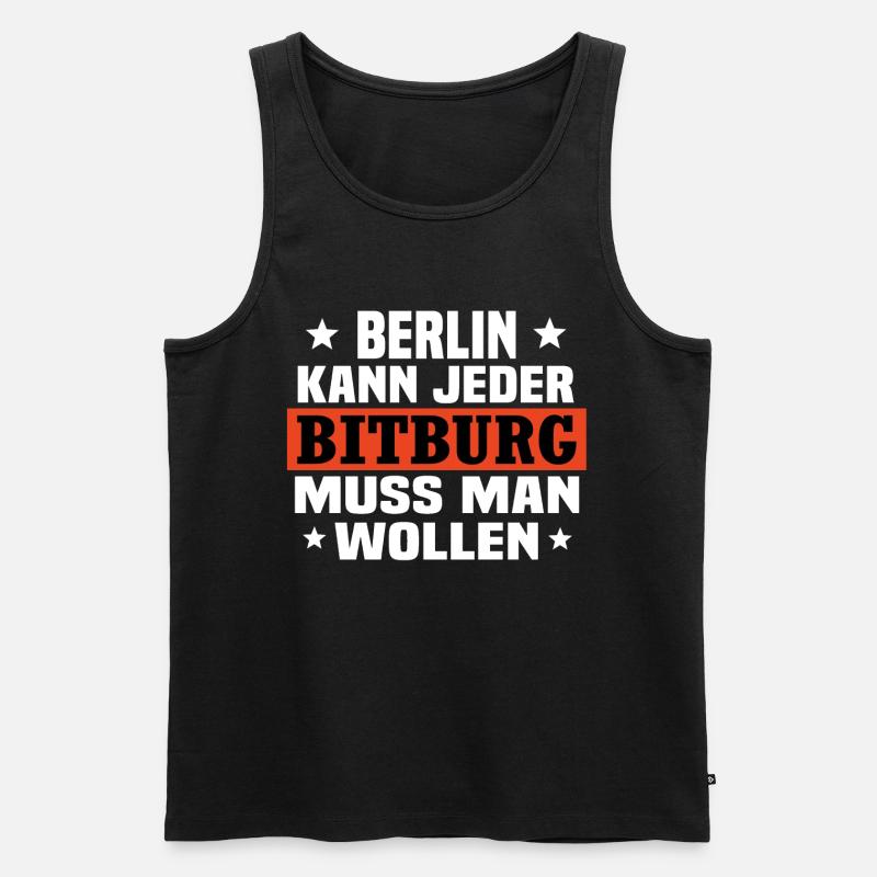 Bitburg - Männer Premium Bio Tank Top - Schwarz