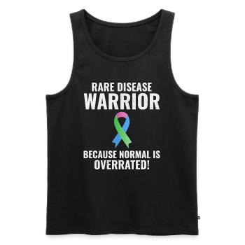 Rare Disease Warrior renforce la sensibilisation - Débardeur bio Premium Homme - noir - Devant - Michal (187cm)