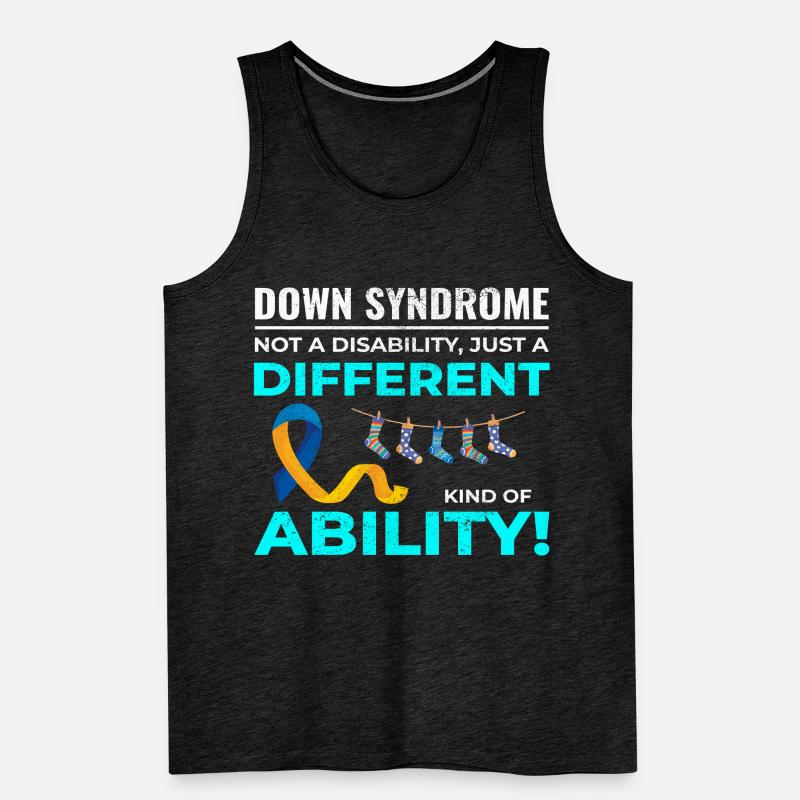 Sensibilisation au syndrome de Down Capacité différente Débardeur bio Premium Homme