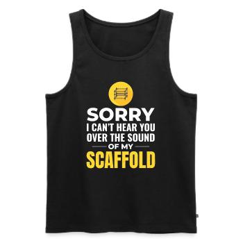 Scaffolder Scaffold Builder Scaffolding Platform - Men's Premium Organic Tank Top - black - Front - Michal (187cm)