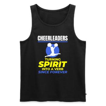 Pom-pom girl Cheerleading Girl Cheering Cheer Squad - Débardeur bio Premium Homme - noir - Devant - Michal (187cm)