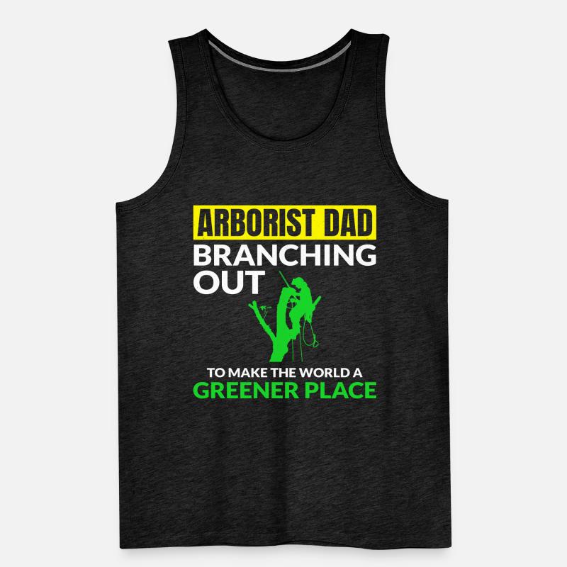 Arborist Tree Surgeon Climber Climbing Trimmer Men's Premium Organic Tank Top