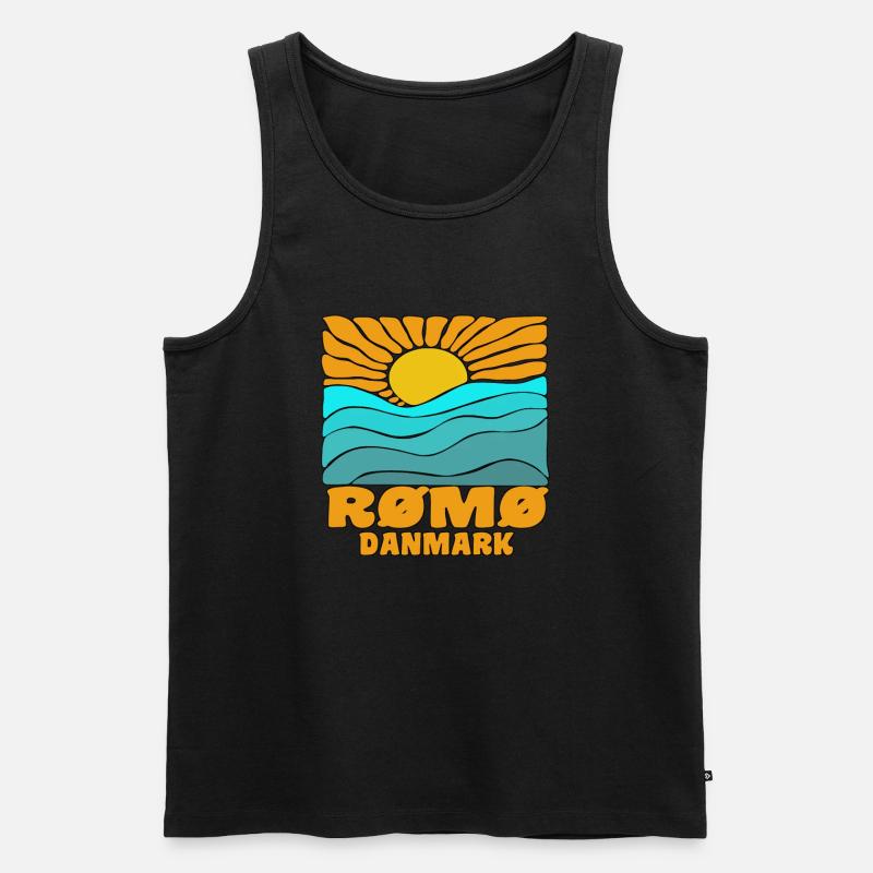 Romo Römo - Men's Premium Organic Tank Top - black