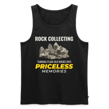 Rock Hound Collecting Collector Geology Geologist - Men's Premium Organic Tank Top - black - Front - Michal (187cm)