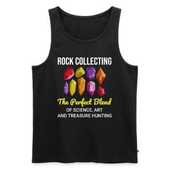Rock Hound Collecting Collector Geology Geologist - Men's Premium Organic Tank Top - black - Front - Michal (187cm)
