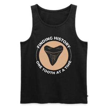Haifischzähne Sammler Fossilienjagd Paläontologie - Männer Premium Bio Tank Top - Schwarz - Vorne - AI Model Male 178 light (178cm)