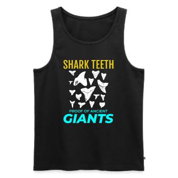 Haifischzähne Sammler Fossilienjagd Paläontologie - Männer Premium Bio Tank Top - Schwarz - Vorne - AI Model Male 178 light (178cm)