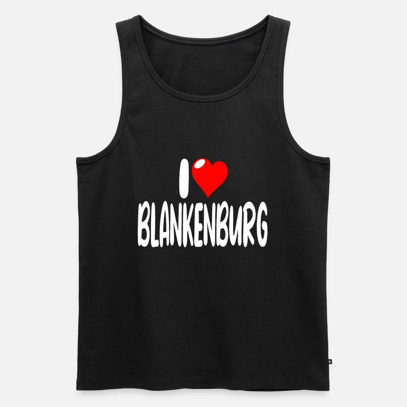 Blankenburg - Männer Premium Bio Tank Top - Schwarz