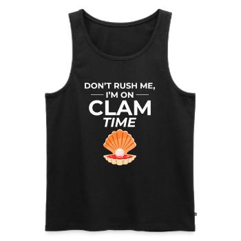 Muschelschalen Sammler Beachcomber Beach - Männer Premium Bio Tank Top - Schwarz - Vorne - Michal (187cm)