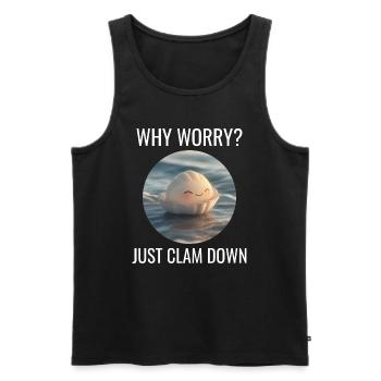 Muschelschalen Sammler Beachcomber Beach - Männer Premium Bio Tank Top - Schwarz - Vorne - Michal (187cm)