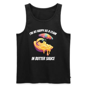 Muschelschalen Sammler Beachcomber Beach - Männer Premium Bio Tank Top - Schwarz - Vorne - Michal (187cm)