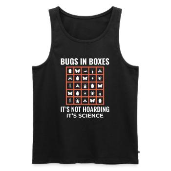 Insect Collector Entomology Entomologist Bug Lover - Men's Premium Organic Tank Top - black - Front - AI Model Male 178 light (178cm)