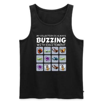 Insect Collector Entomology Entomologist Bug Lover - Men's Premium Organic Tank Top - black - Front - AI Model Male 178 light (178cm)