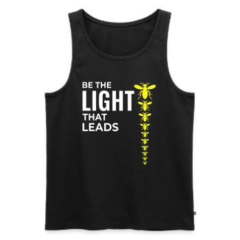 Lucioles Firefly Lightning Bug Insect Collector - Débardeur bio Premium Homme - noir - Devant - AI Model Male 178 light (178cm)