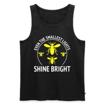 Lucioles Firefly Lightning Bug Insect Collector - Débardeur bio Premium Homme - noir - Devant - AI Model Male 178 light (178cm)