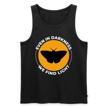 Motte nachtaktives Tier Insektensammler Entomologie - Männer Premium Bio Tank Top - Schwarz - Vorne - AI Model Male 178 light (178cm)