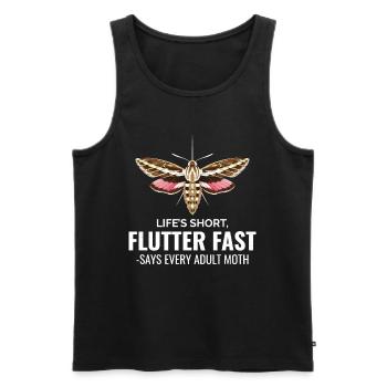 Motte nachtaktives Tier Insektensammler Entomologie - Männer Premium Bio Tank Top - Schwarz - Vorne - Michal (187cm)