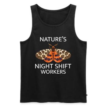 Motte nachtaktives Tier Insektensammler Entomologie - Männer Premium Bio Tank Top - Schwarz - Vorne - AI Model Male 178 light (178cm)