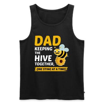 Honeybee Dad Beekeeper Apiculture Insect Collector - Débardeur bio Premium Homme - noir - Devant - Michal (187cm)
