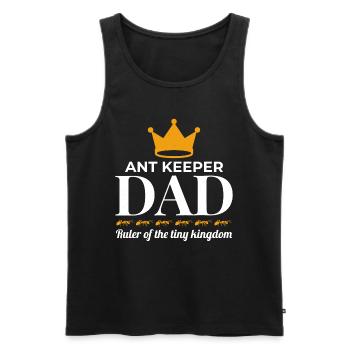 Ant Keeper Dad Entomologist Insect Collector - Men's Premium Organic Tank Top - black - Front - AI Model Male 178 light (178cm)