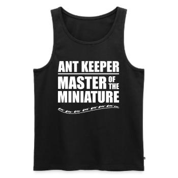 Ant Keeper Ant Lover Entomologist Insect Collector - Men's Premium Organic Tank Top - black - Front - AI Model Male 178 light (178cm)
