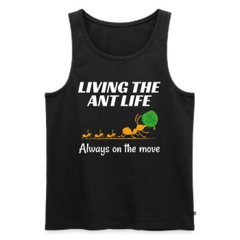 Ant Keeper Ant Lover Entomologist Insect Collector - Men's Premium Organic Tank Top - black - Front - AI Model Male 178 light (178cm)
