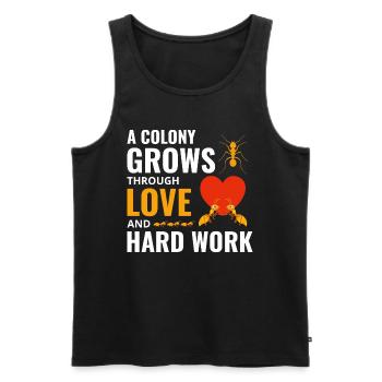 Ant Keeper Ant Lover Entomologist Insect Collector - Men's Premium Organic Tank Top - black - Front - AI Model Male 178 light (178cm)